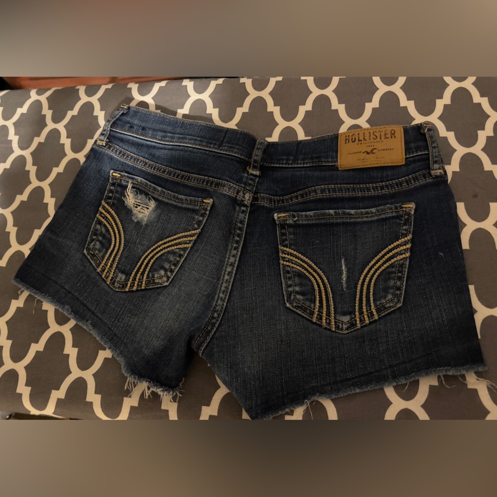 Hollister Dark Wash Denim Shorts